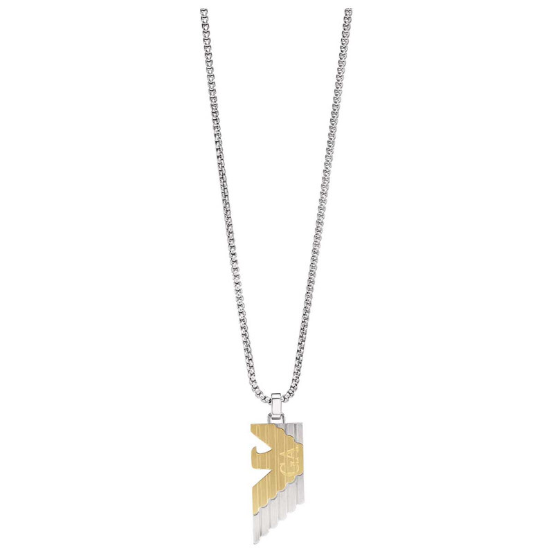 Emporio Armani Štýlový pánsky bicolor náhrdelník Eagle Logo EGS3073040 66666754