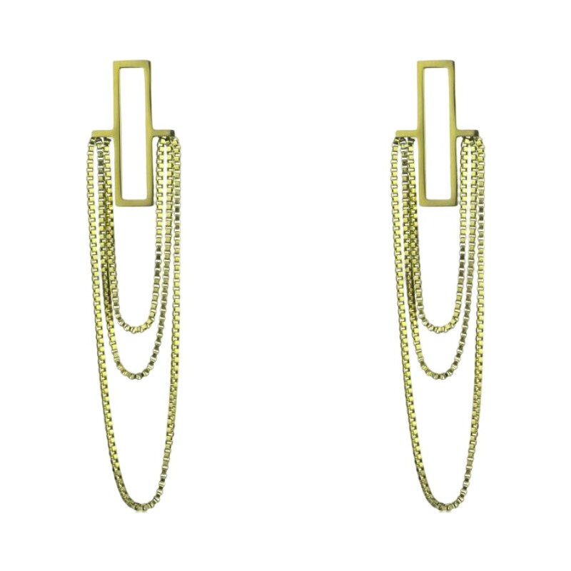 Marc Malone Krásne pozlátené visiace náušnice Ryan Gold Earrings 66583000