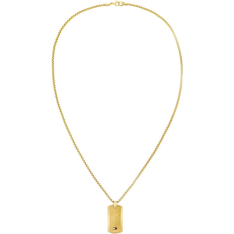 Tommy Hilfiger Pozlátený pánsky náhrdelník s vojenskou známkou Jameson 66596194