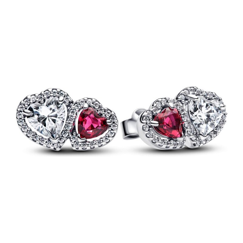 Pandora Blyštivé srdiečkové náušnice Timeless 293633C01 66584642