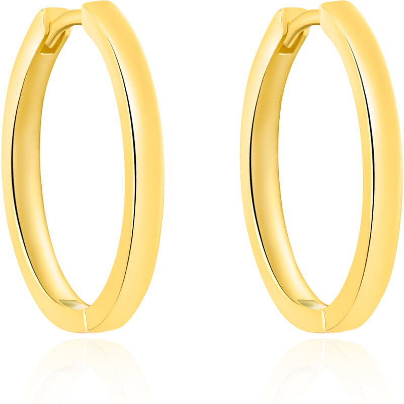 Agato Pozlátené kruhové náušnice AGT-E251K-GOLD 66592218