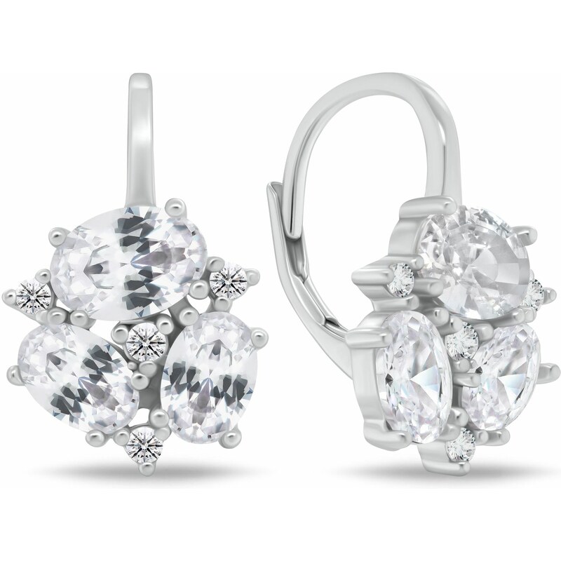 Brilio Silver Očarujúce strieborné náušnice s čírymi zirkónmi EA1182W 66583981