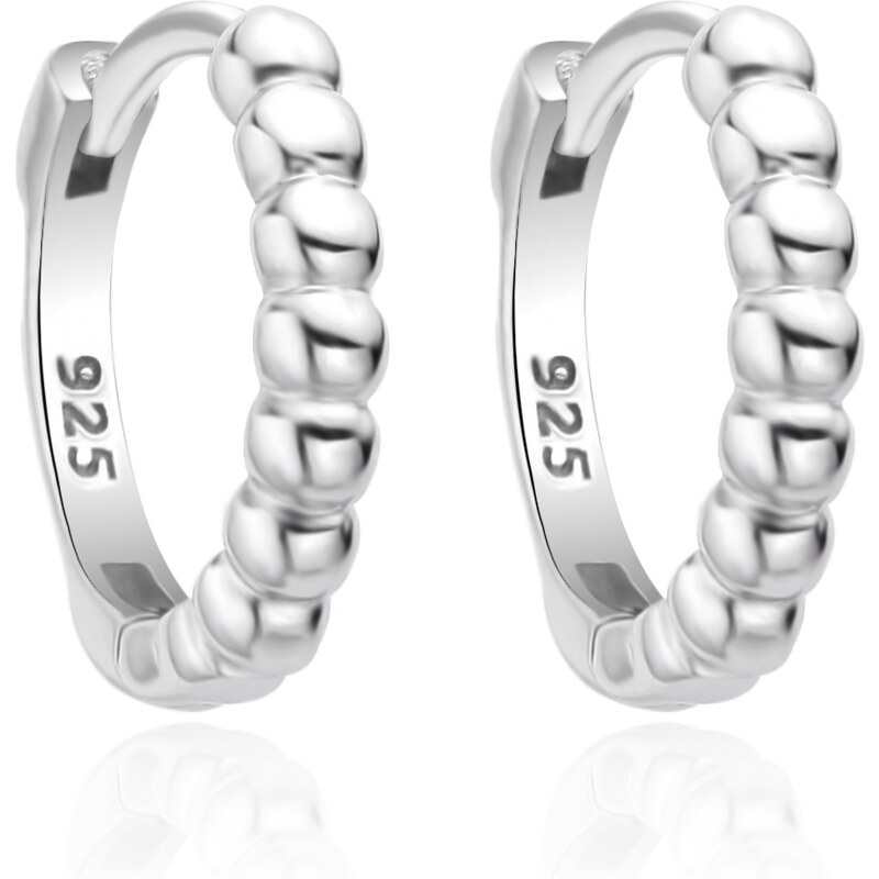 Agato Pôvabné kruhové náušnice zo striebra AGT-E249K 67123008