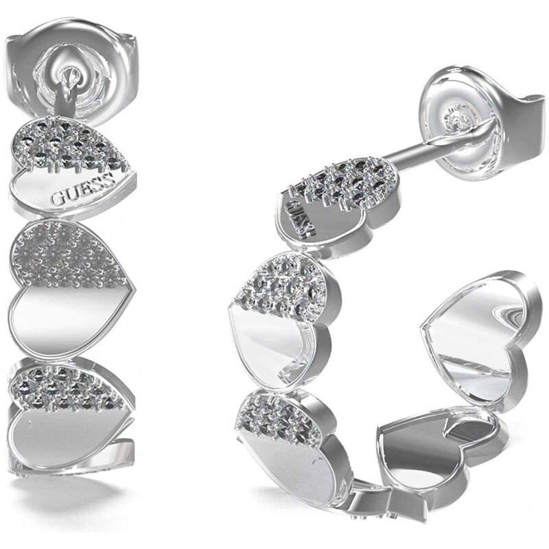 Guess Romantické kruhové náušnice Lovely Guess JUBE03040JWRHT 66587848