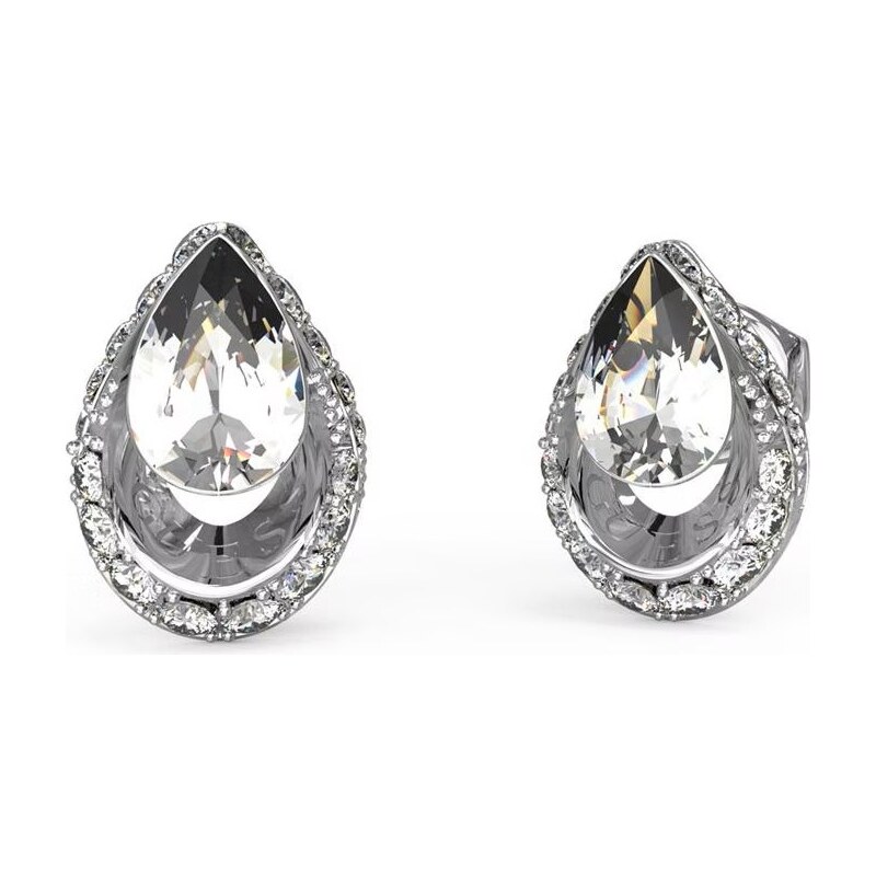 Guess Elegantné oceľové náušnice Crystal Drop JUBE03393JWRHT/U 66578169