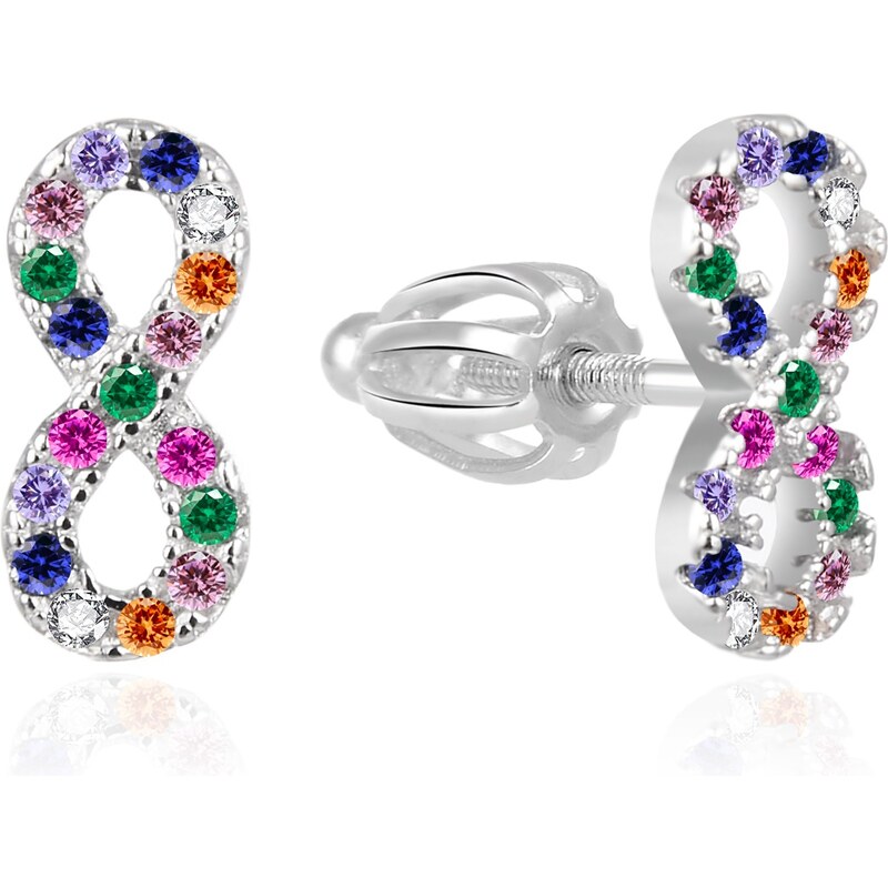 Agato Trblietavé strieborné náušnice Nekonečno AGT-E171SC 66589467