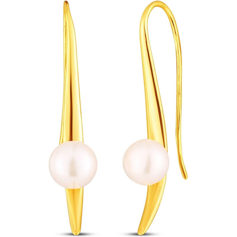 JwL Luxury Pearls Elegantné pozlátené náušnice s perlami JL0856 66594099