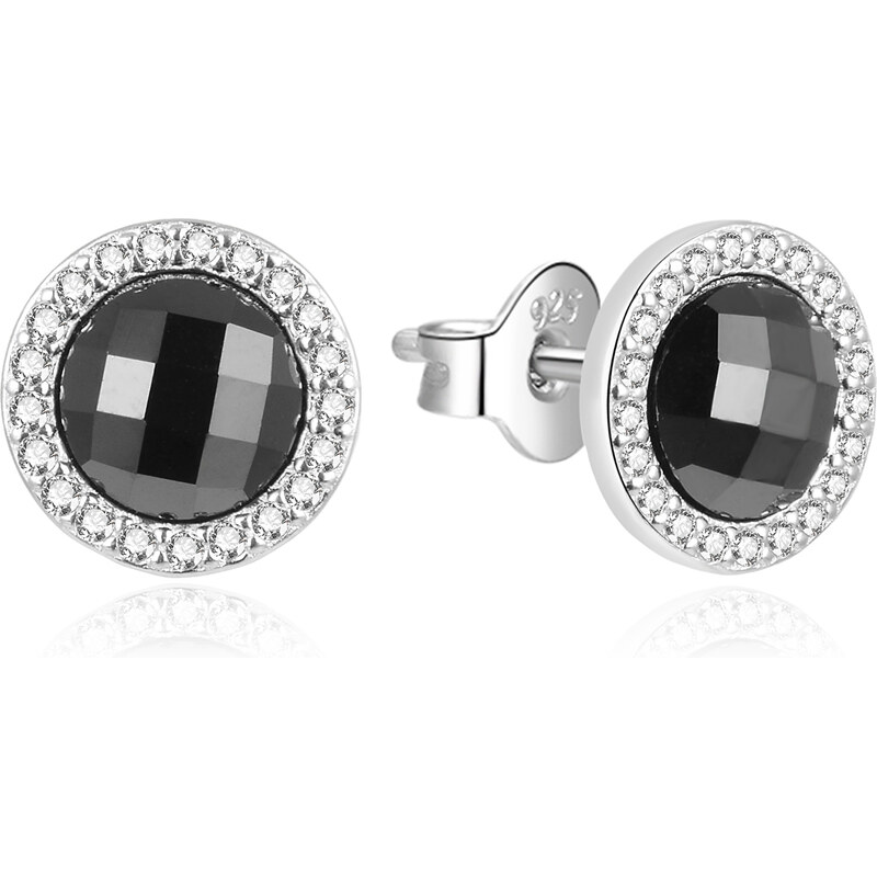 Agato Módne strieborné náušnice so zirkónmi AGT-E214PWBK 66589449