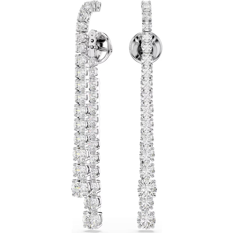 Swarovski Oslnivé dlhé náušnice 2v1 so zirkónmi Matrix 5709257 66593028