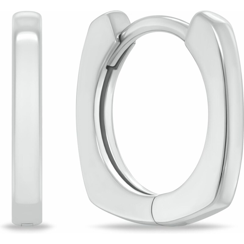 Brilio Silver Kruhové strieborné náušnice pre ženy EA1169W 66591363