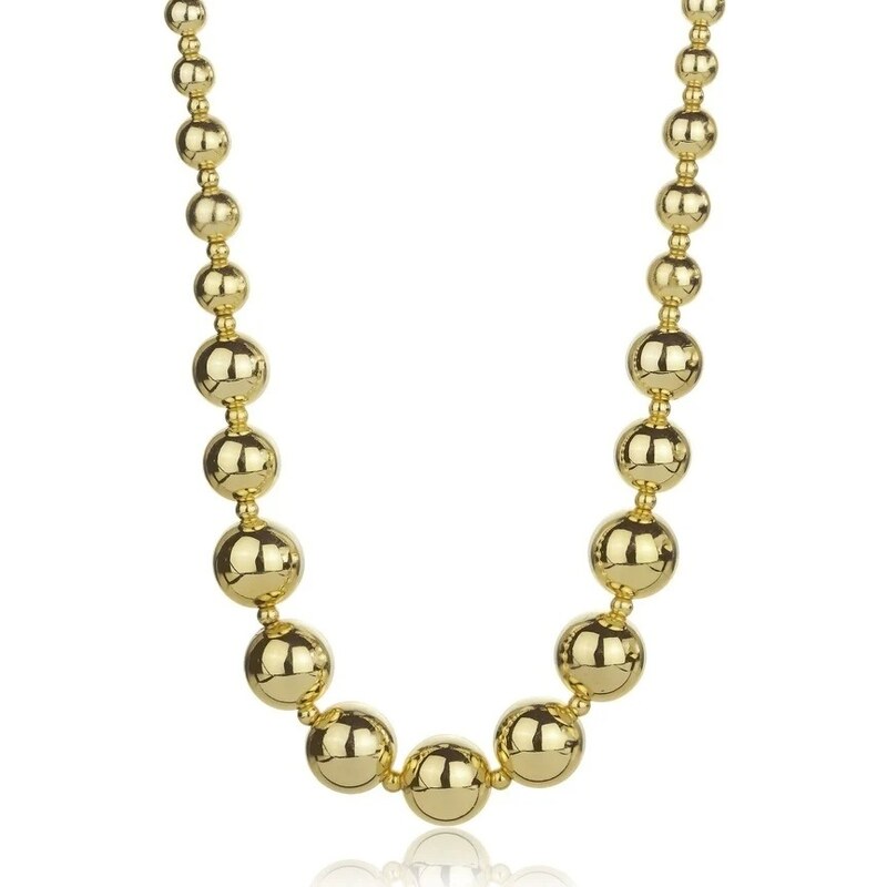 Marc Malone Masívny guľôčkový náhrdelník Aylin Gold Necklace MCN24006G 66589251