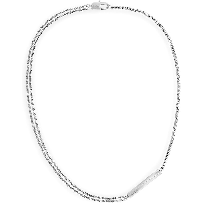 Calvin Klein Dvojitý pánsky oceľový náhrdelník Iconic 35100057 66594648