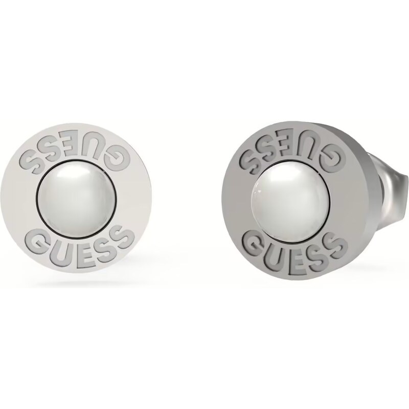 Guess Oceľové náušnice s umelou perlou Edgy Styles JUME04067JWSTWIT/U 66586459