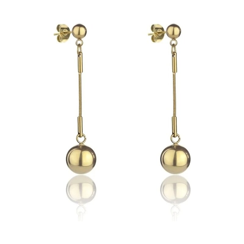 Marc Malone Pozlátené visiace náušnice Amanda Gold Earrings MCE24002G 66581439