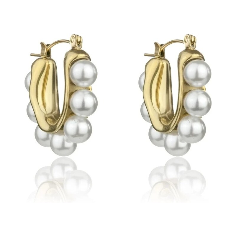 Marc Malone Pôvabné perlové náušnice Angel White Earrings MCE24023G 66579791