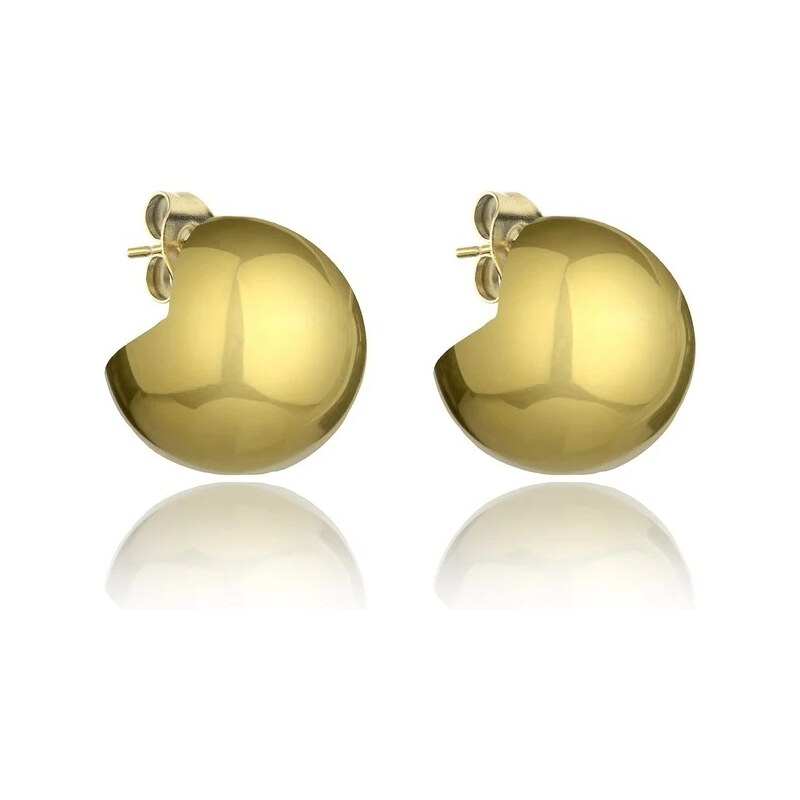 Marc Malone Pozlátené oceľové náušnice Carter Gold Earrings MCE24036G 66589639