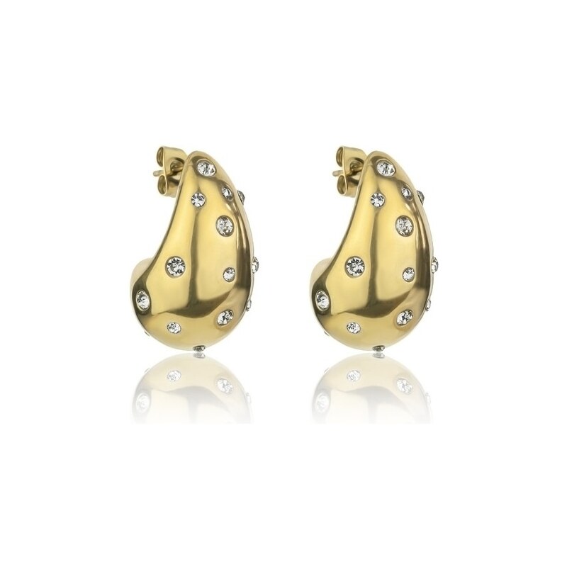 Marc Malone Pozlátené náušnice Tear Drop Adley Gold Earrings MCE24045G 66592753