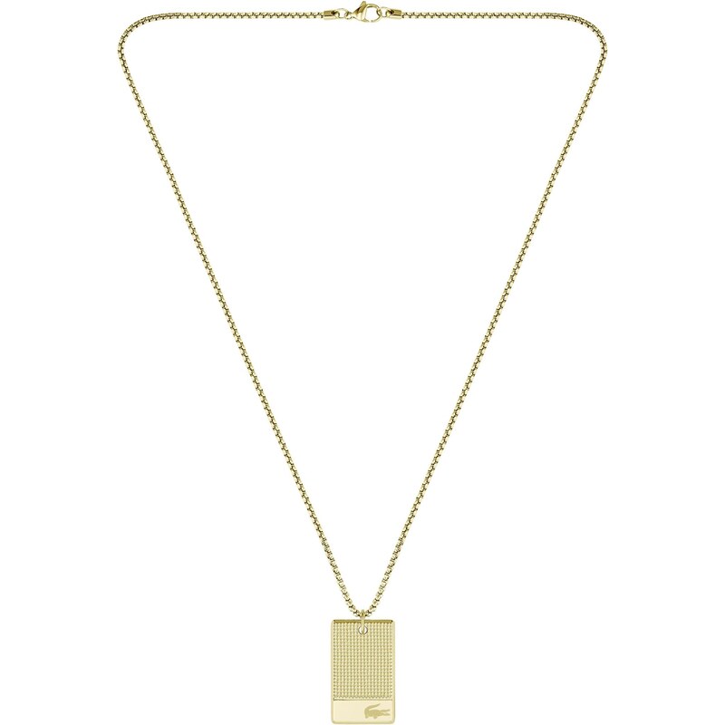 Lacoste Módny pánsky pozlátený náhrdelník Stencil 2040220 66580769