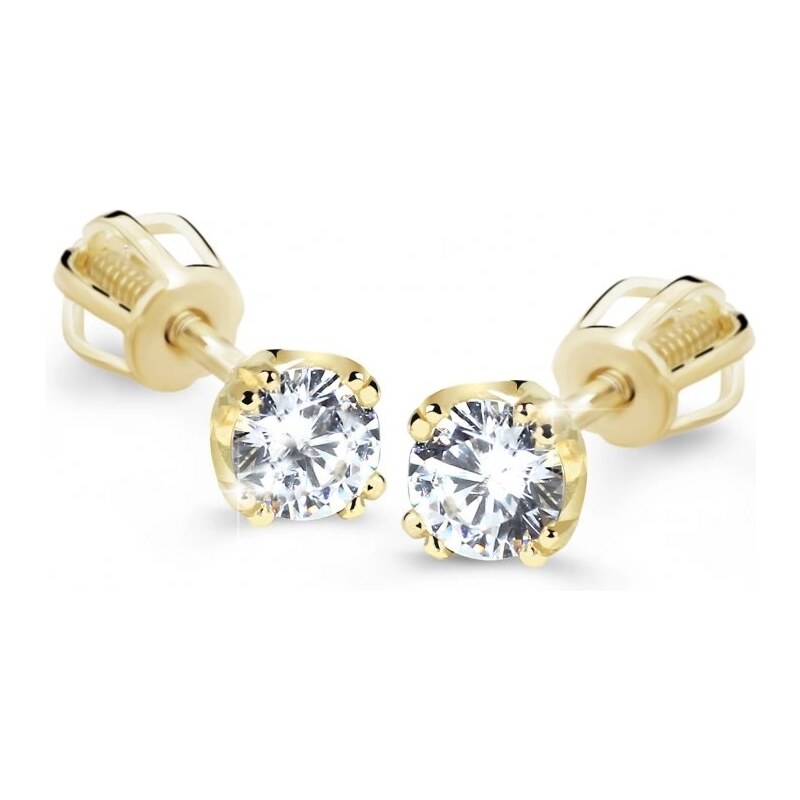 Cutie Diamonds Diamantové náušnice zo žltého zlata s briliantmi 66586014