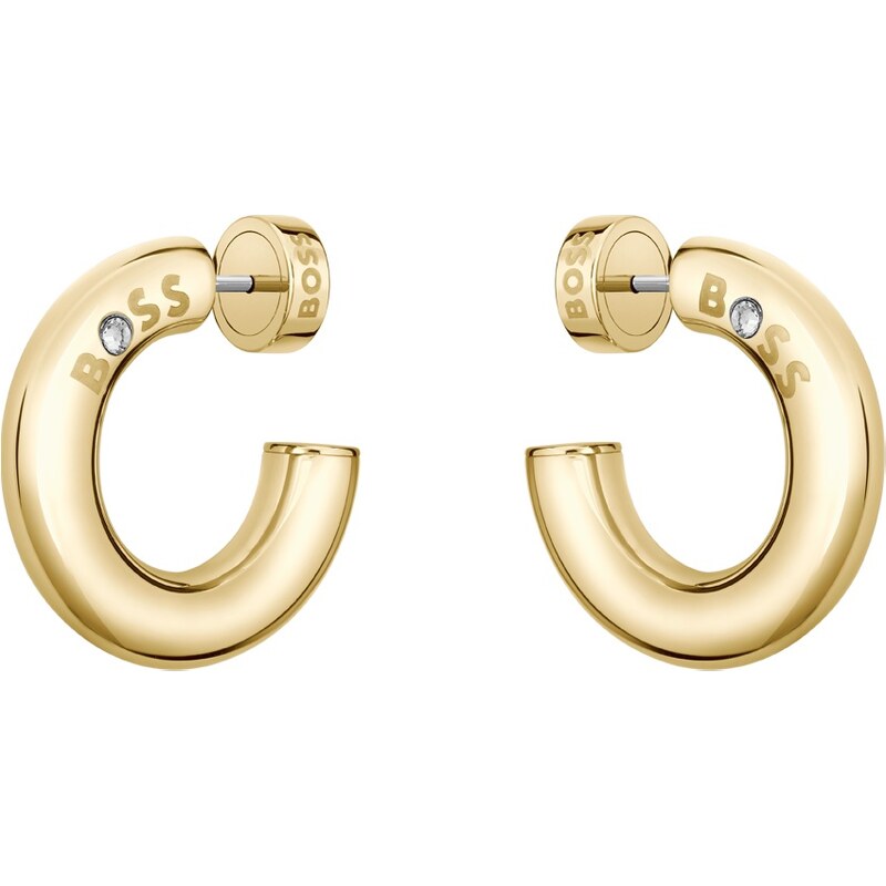 Hugo Boss Módne kruhové náušnice z pozlátenej ocele Live 1580690 66590720