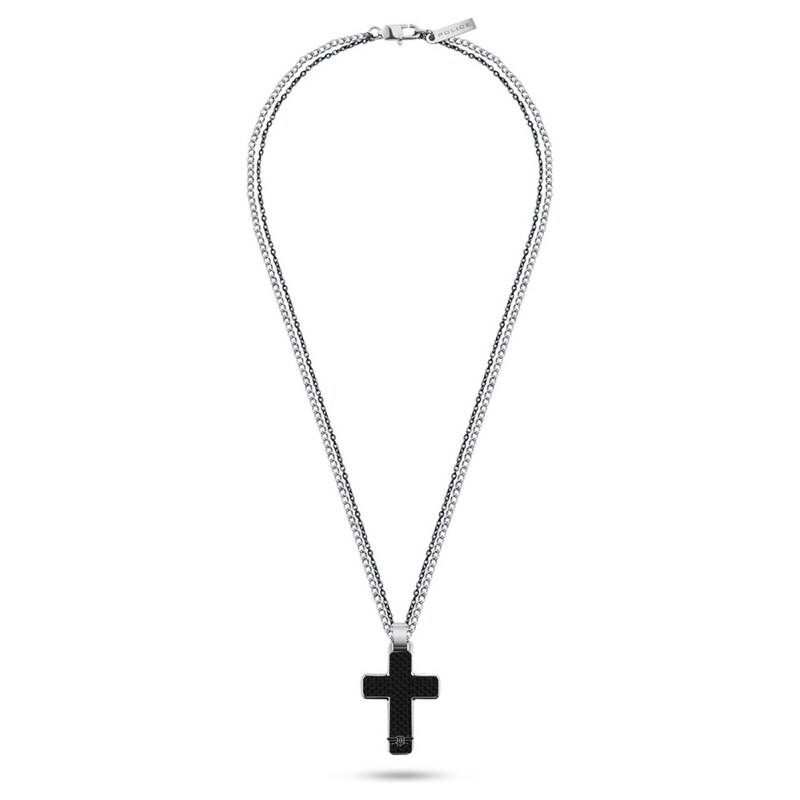 Police Dvojitý pánsky bicolor náhrdelník Hinged PEAGN2211602 66596138