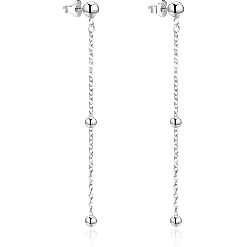 Agato Dlhé strieborné náušnice AGT-E040P 66587449