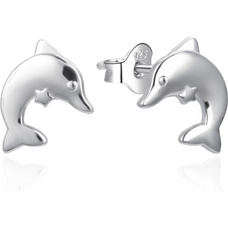 Agato Hravé strieborné náušnice Delfín AGT-E099P 66578675