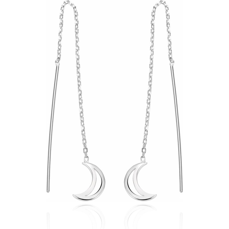 Agato Dlhé strieborné náušnice s mesiacom AGT-E044V 66583018