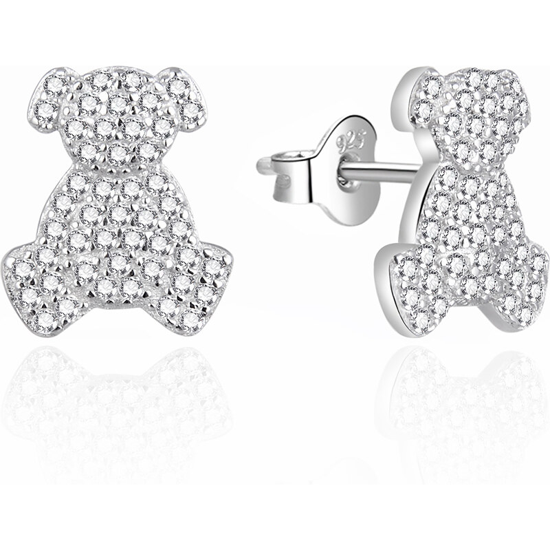 Agato Strieborné náušnice Medvedíky AGT-ED009PW 66586771