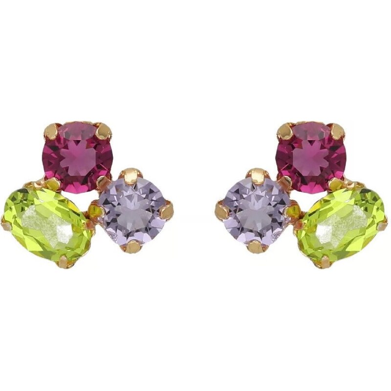 Victoria Cruz Oslnivé náušnice s farebnými kryštálmi Odele A4912-MDT 66578490