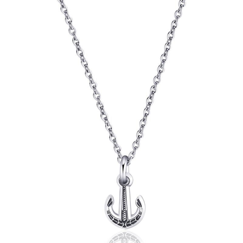SAgapõ Oceľový náhrdelník pre mužov Kotva Charisma SHS09 66586248