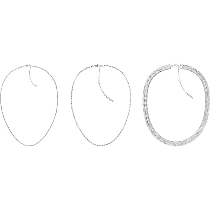 Calvin Klein Sada oceľových náhrdelníkov pre ženy Accent 35000626 (3x 66582978
