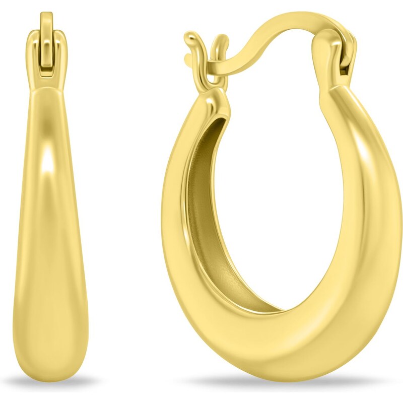 Brilio Silver Pozlátené oválne náušnice EA1145Y 66587112