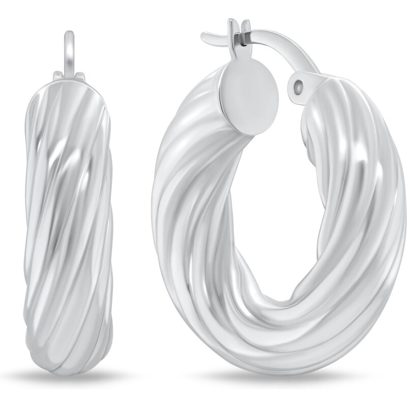 Brilio Silver Módne strieborné kruhy EA1150W 66587070