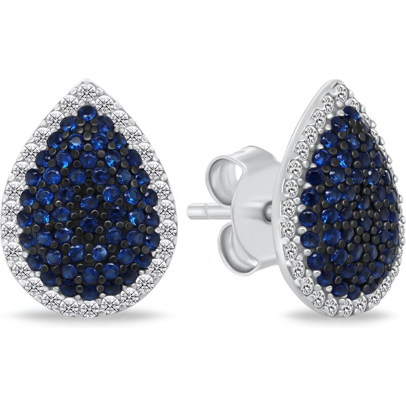 Brilio Silver Elegantné strieborné náušnice s kubickou zirkóniou 66583448