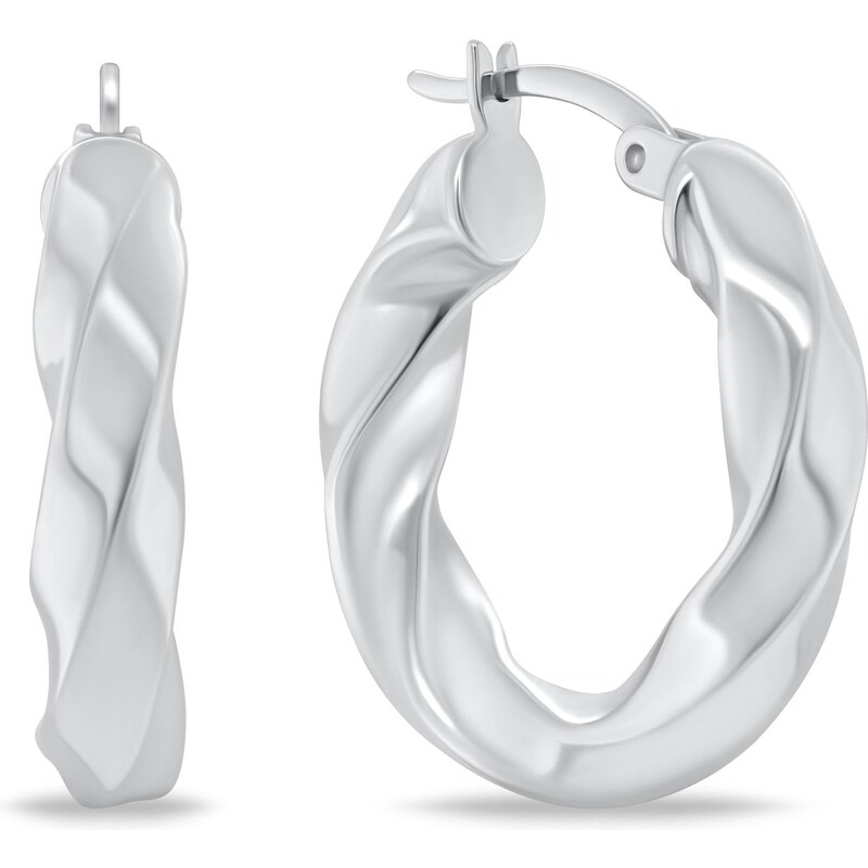 Brilio Silver Strieborné brúsené kruhy EA1148W 66580508