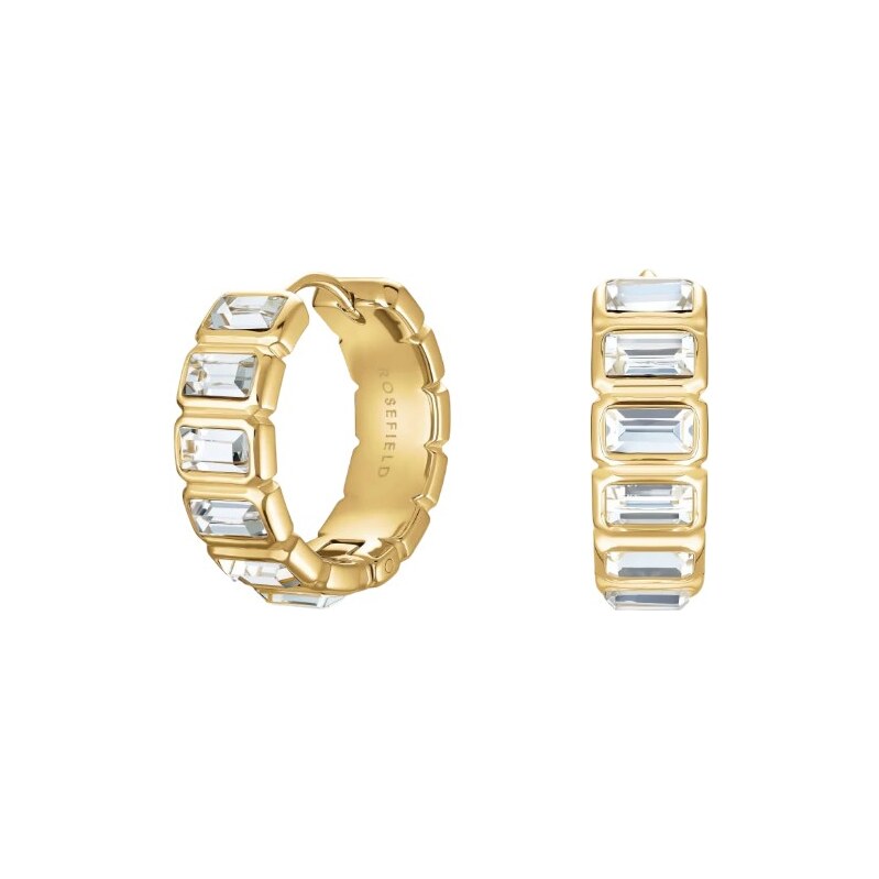 Rosefield Oslnivé pozlátené náušnice s kryštálmi Iconic JEOHG-J1130 66589264