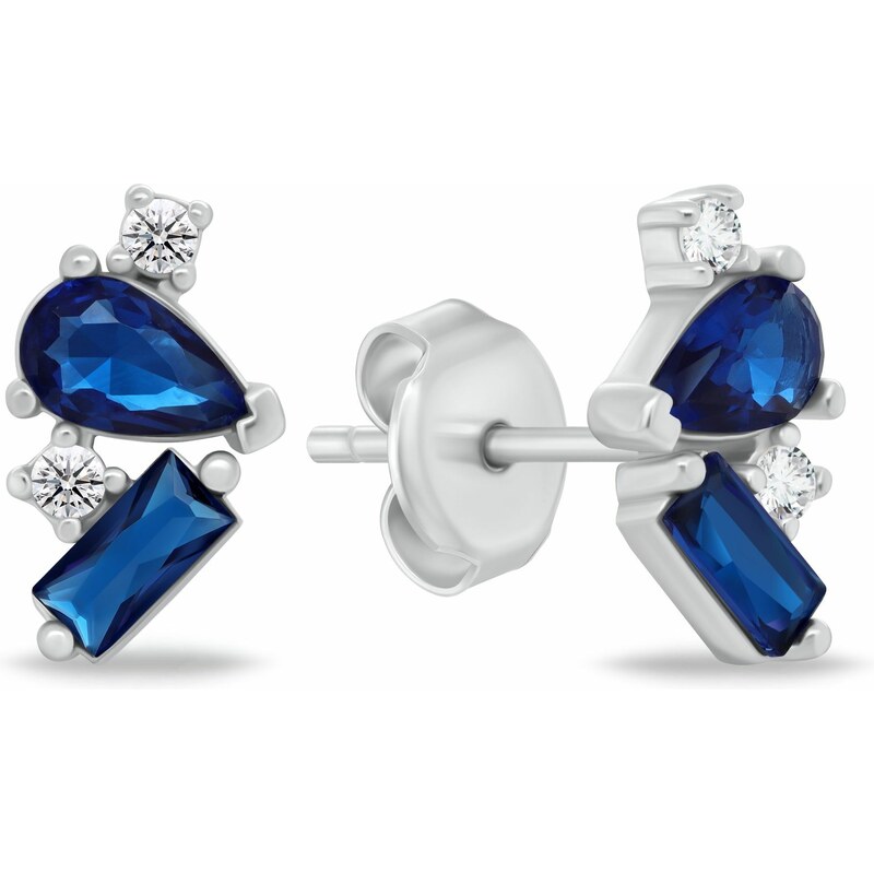 Brilio Silver Pôvabné strieborné náušnice so zirkónmi EA1170WB 66594884