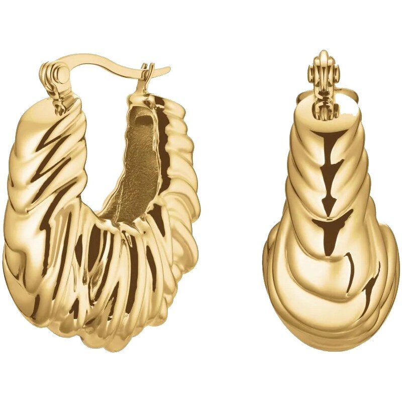 Rosefield Fashion pozlátené oválne náušnice Statement JESKG-J1054 66587749