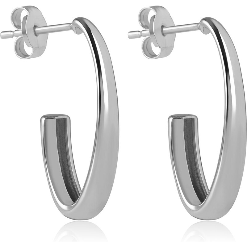 Brilio Kruhové náušnice z bieleho zlata 14/508.191/6 Esp 66583843