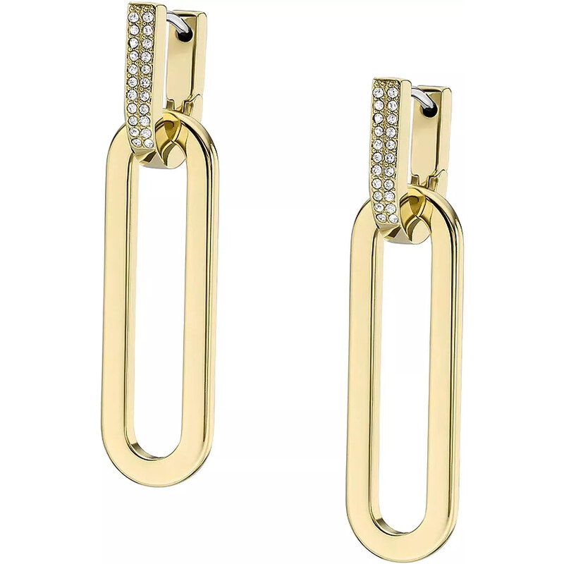 Fossil Módne pozlátené náušnice so zirkónmi Heritage JF04587710 66585961