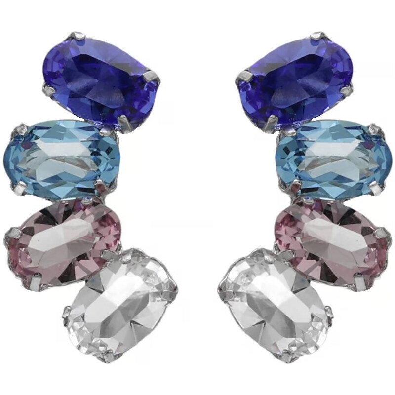 Victoria Cruz Jedinečné visiace náušnice s kryštálmi Harmony A4694 66587433