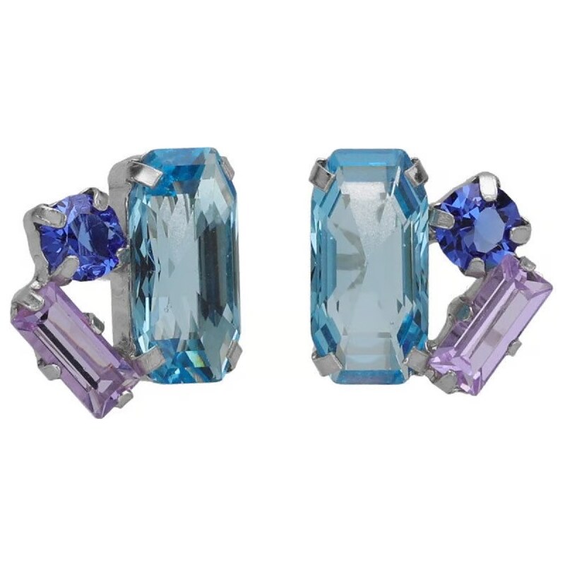 Victoria Cruz Blyštivé strieborné náušnice s kryštálmi Inspire A4679 66579764