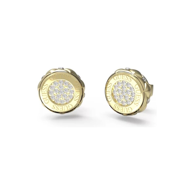 Guess Módne pozlátené kôstky so zirkónmi Stylish Guess JUBE04595JWYGT 66581876