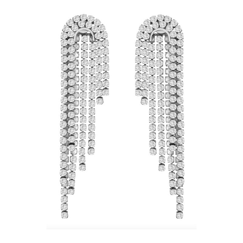 Liu Jo Blyštivé dlhé náušnice s kryštálmi Fashion LJ2766 66589614