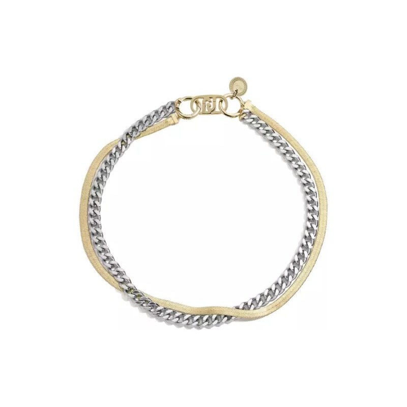 Liu Jo Dvojitý bicolor náhrdelník z ocele Fashion LJ2780 66591931