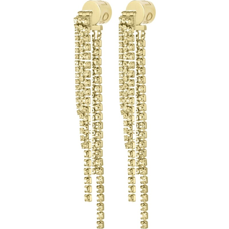 Liu Jo Dlhé pozlátené náušnice s kryštálmi Fashion LJ2771 66578729