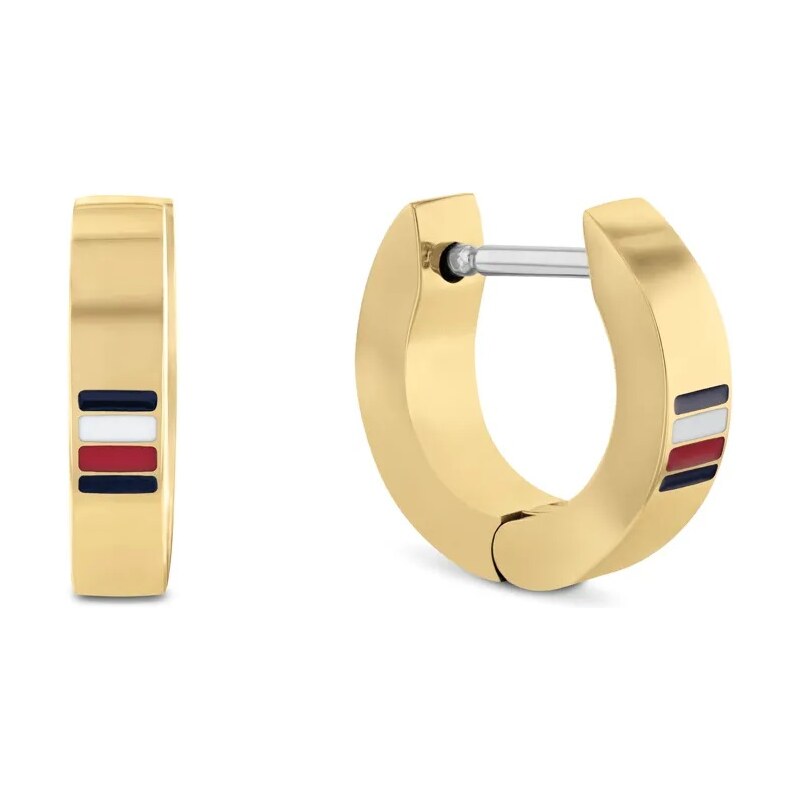 Tommy Hilfiger Pozlátené kruhové náušnice Men`s Earrings 2790586 66582772