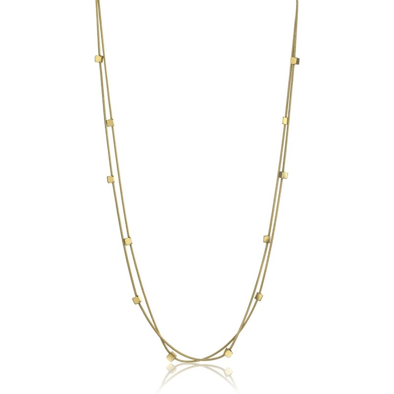 Emily Westwood Dvojitý pozlátený náhrdelník z ocele Allie EWN24013G 66592608