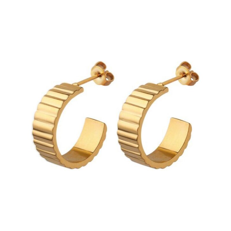 JVD Nadčasové pozlátené náušnice SSSE0115XJ2GO00 66586287